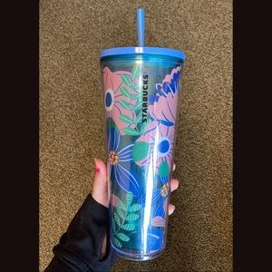 Floral Starbucks Tumbler